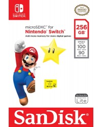 Micro SDXC 256GB Sandisk (Classe 10) Nintendo